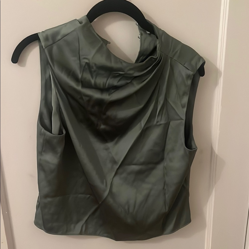 Sleek Satin Sleeveless Top